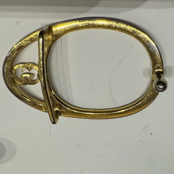 Vintage Gucci GG Logo Buckle Leather Belt - Replacement Strap - Auth Buckle 42” - Picture 13 of 15